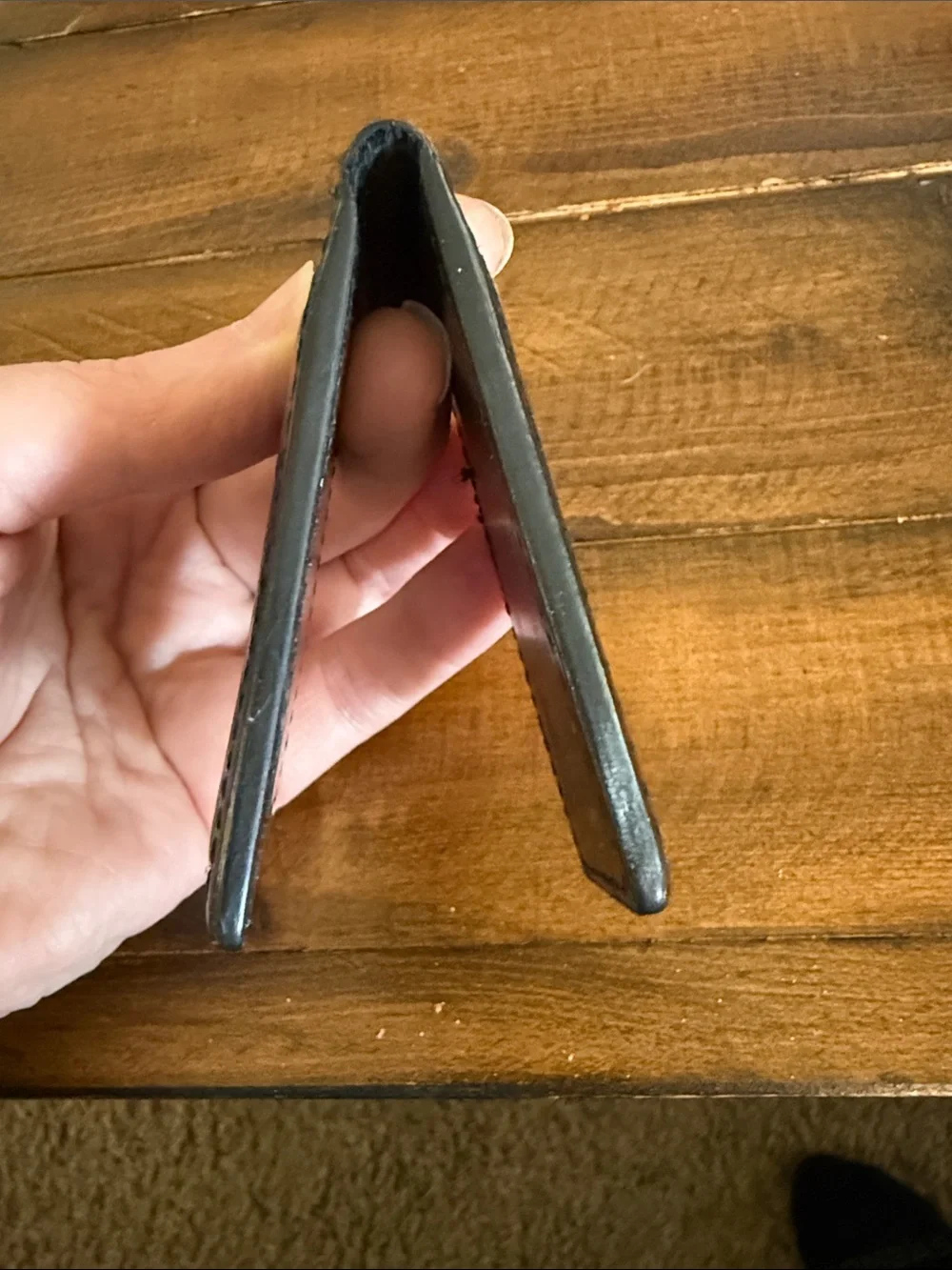 Coach Leather Magnetic Money Clip